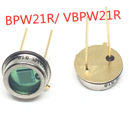 5 unids BPW21R BPW21 photodiode longitud de onda 565nm silicio photocell perspectiva