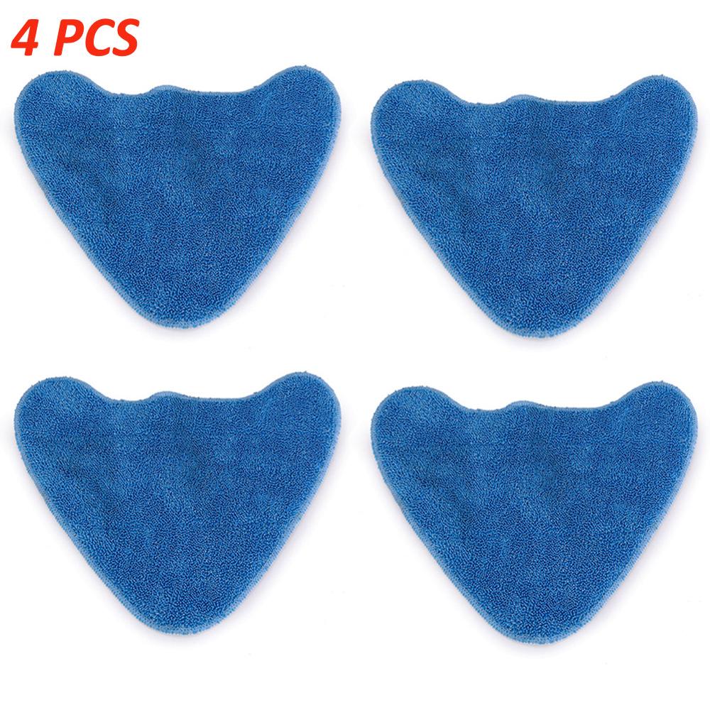 4 pièces tampons en microfibre réutilisables tampon en tissu lavable pour VAX S85-CM vadrouille à vapeur bleu