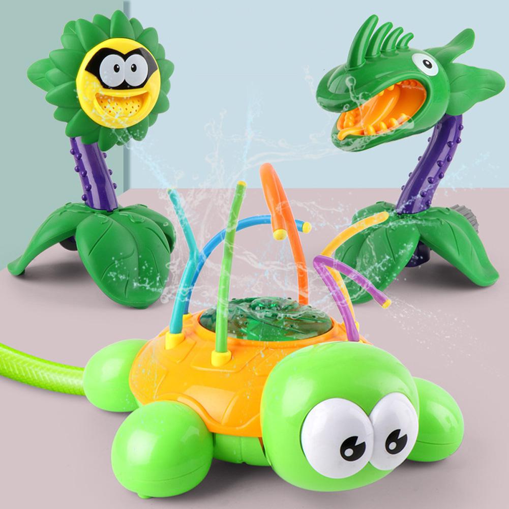 RCtown Outdoor Water Spray Bath Toy for Kids and Toddlers Backyard Spinning Sprinkler Toy