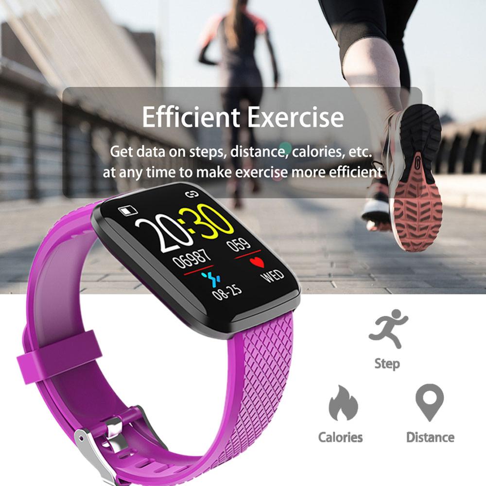 D13 Sport LCD Smart Uhr Wasserdichte Fitness Tracker Blutdruck Smartwatch Herz Rate Monitor Männer Uhr Band Für Android IOS