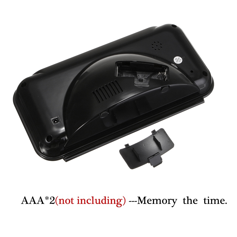 LED Digital Dispaly Modern Clocks Snooze Alarm Clock Timer 24 Hour Desk Table Desktop Office Clock