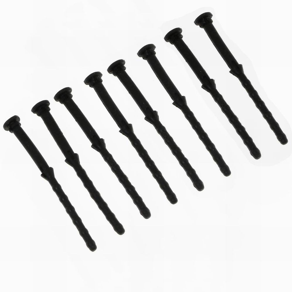 20 PCS 65mm PC Case Fan Mounting Screws Rubber Black Noise Absorbtion Shock Absorption Pins Rivet For Computer PC Case