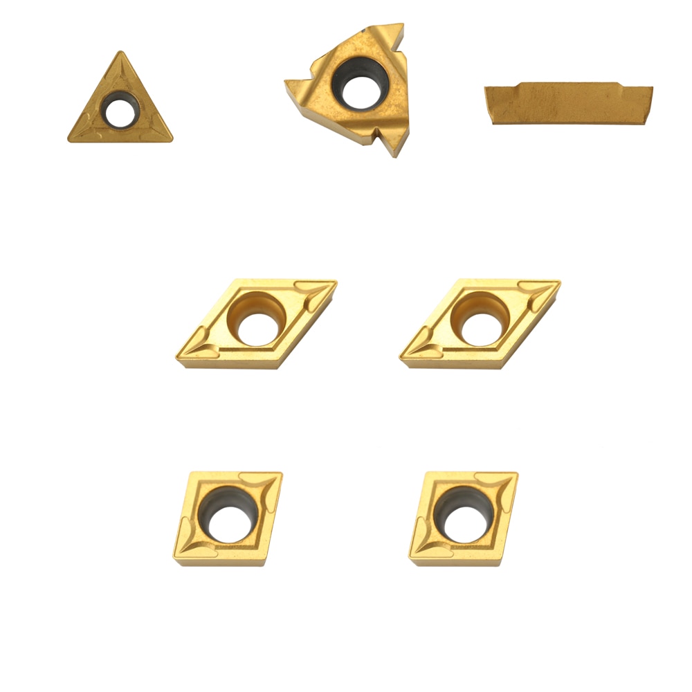 7pcs 10mm Shank Lathe Turning Tool Holder Boring Bar lathe tools lathe cutter Metal Turning Rod Industrial with Carbide Inserts