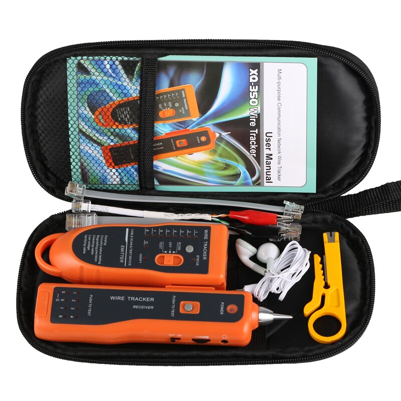 LAN Network Cable Tester Cat5 Cat6 RJ45 UTP STP Detector Line Finder Telephone Wire Tracker Diagnose Tone Tool Kit