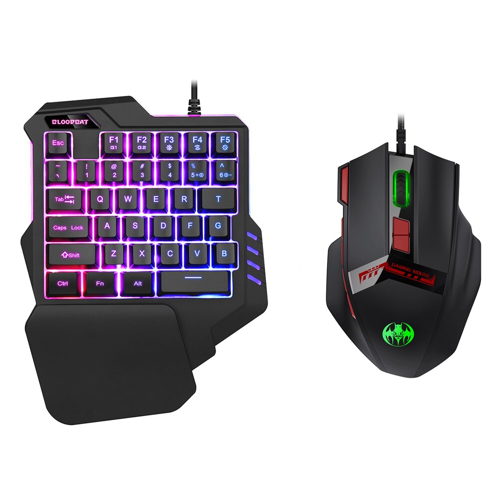 Gaming Keyboard Gamer USB Wired LED RGB Backlit Ergonomic 10 Buttons Mouse And 35 Keys Keyboard For PC Computer PS3 PS4 XBOX