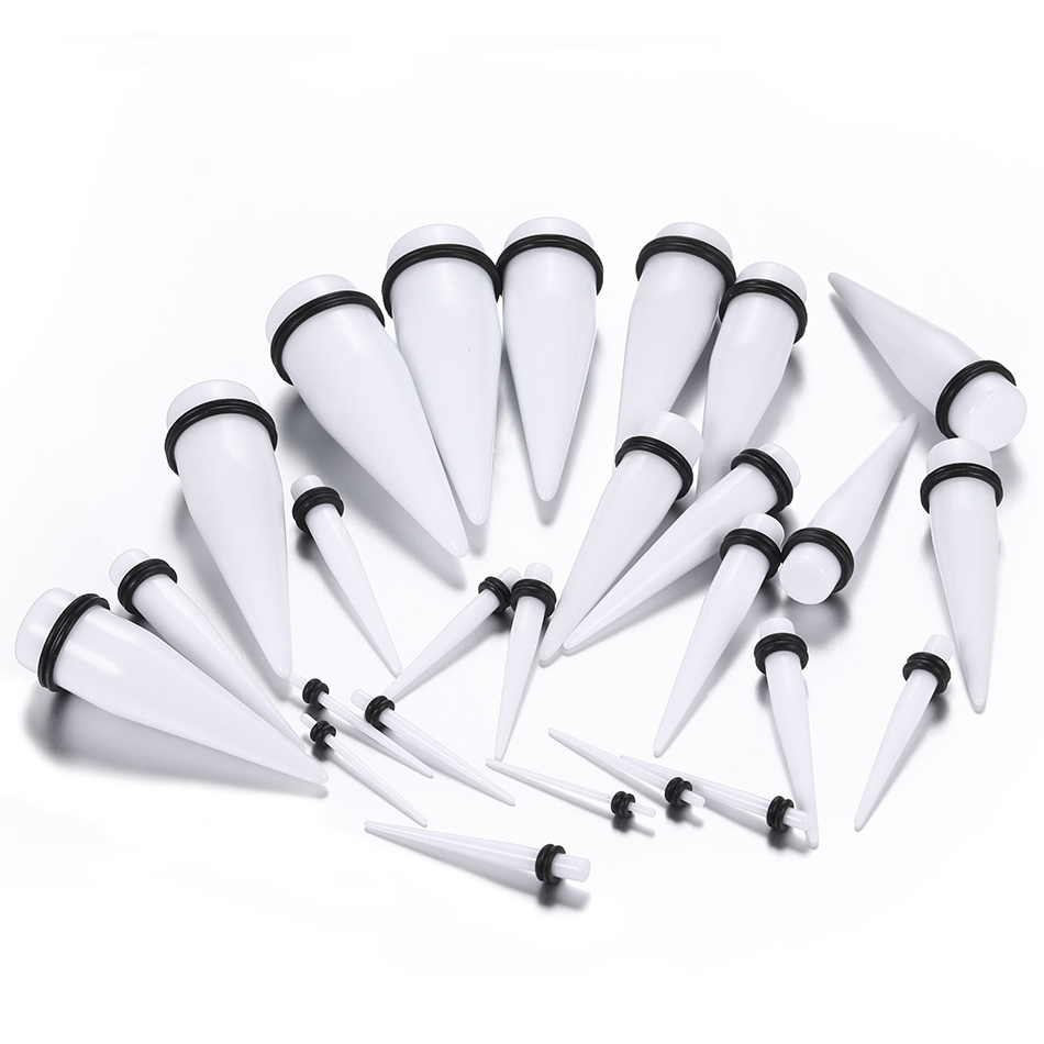 Dilatadores de oreja de 2 piezas, túneles y tapones para pendientes, Piercing, dilataciones de oreja, ensanchador, marcas para túneles, Piercing, joyería de 1,6-16mm