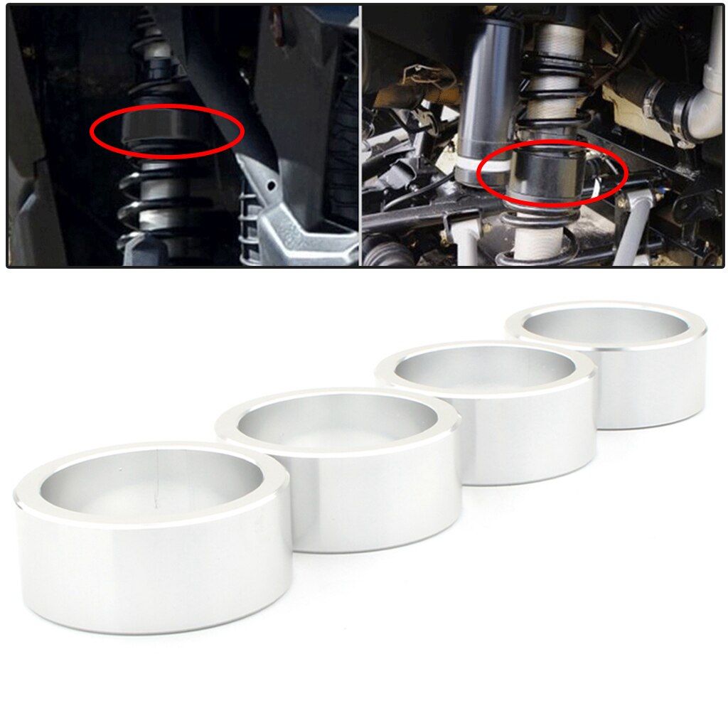 4 Pack 2.5'' Rise Suspension Lift Spacer Bushing Kit Fit for CAN AM Bombardier Outlander 650 800 ATV Silver