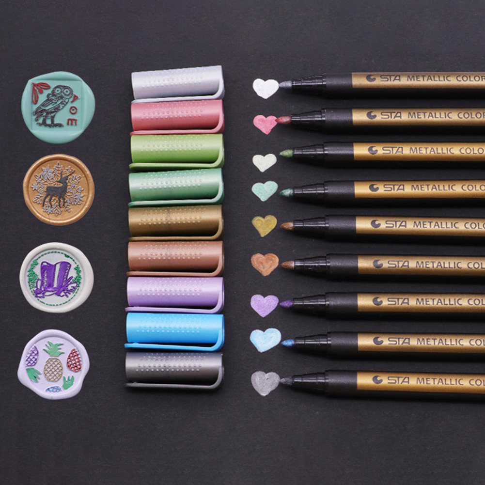 Wax Stamp Mark Pen DIY Envelope Sealing Wax Stamp Marker Pencil Invitation Decor Special Graffiti for Glass Plastic Stone Paper