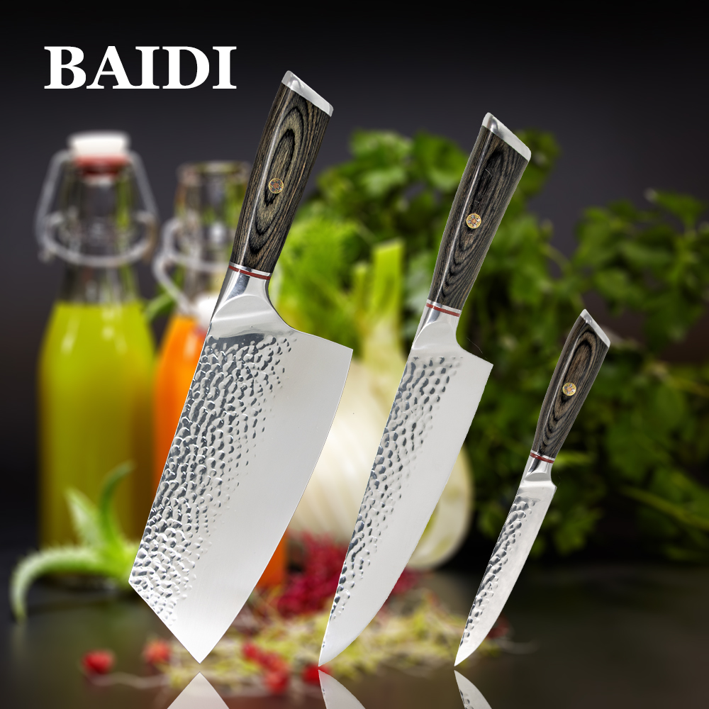 Stainless Steel Kitchen Knives Set Forged Kitchen Knife Japanese Chef knife set Slicer Nakiri Paring Knife Meat Cleaver Knife