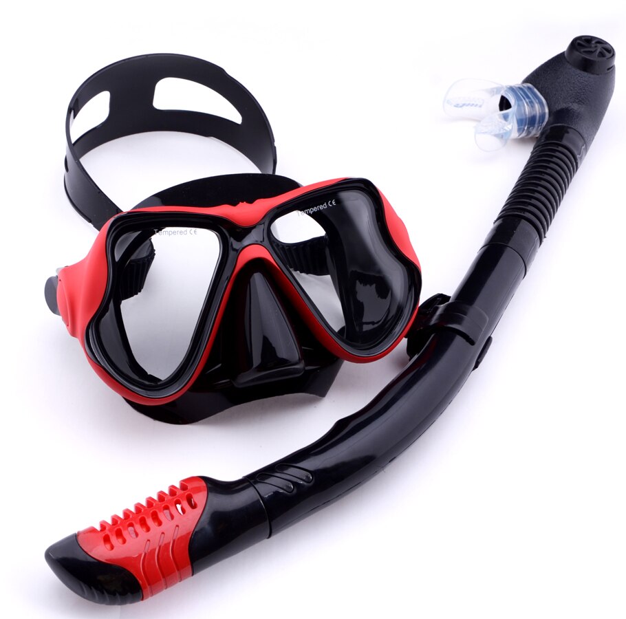 Diving mask snorkel Set scuba equipment kit dive snorkeling kits Tempered glass