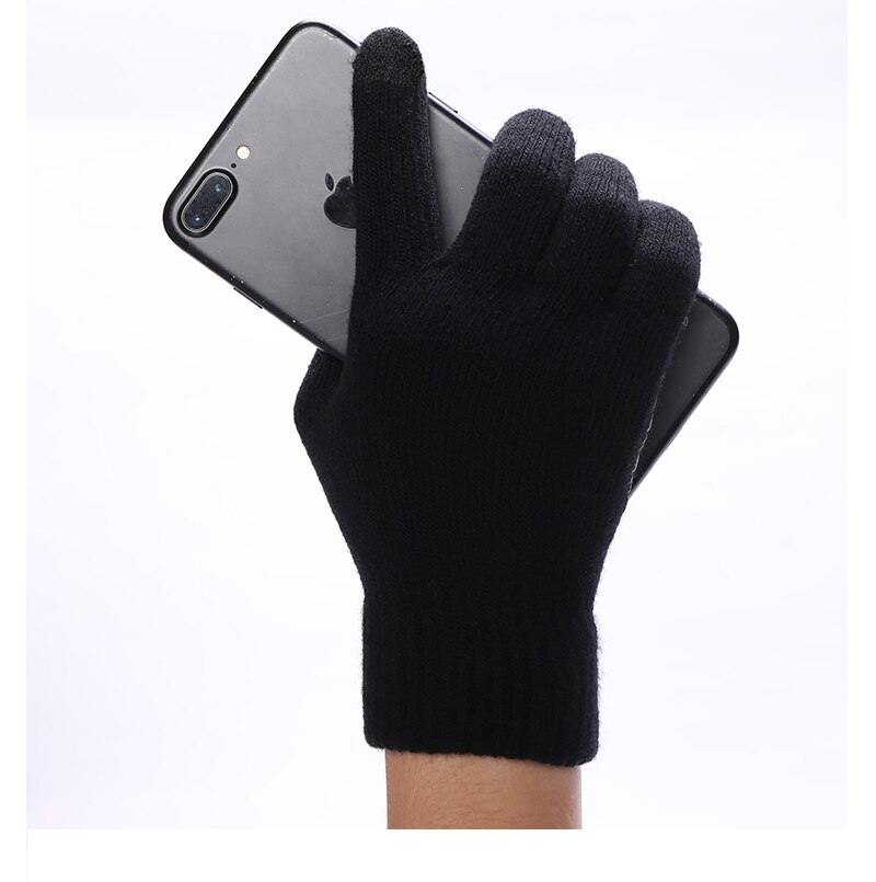3d print heren en dames winter ski handschoenen outdoor rijden touchscreen wanten dames dikke warme stretch gebreide handschoenen