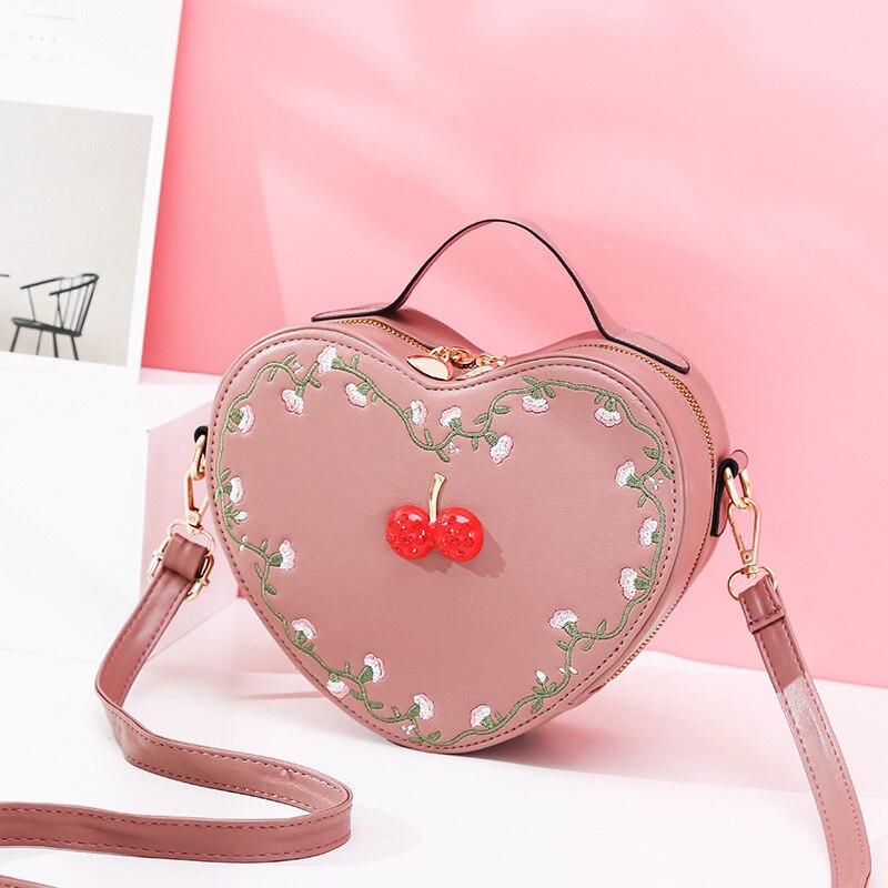 High Ladies Bags Latest Ladies One-shoulder Messenger Bag Love Embroidered Ladies Handbag