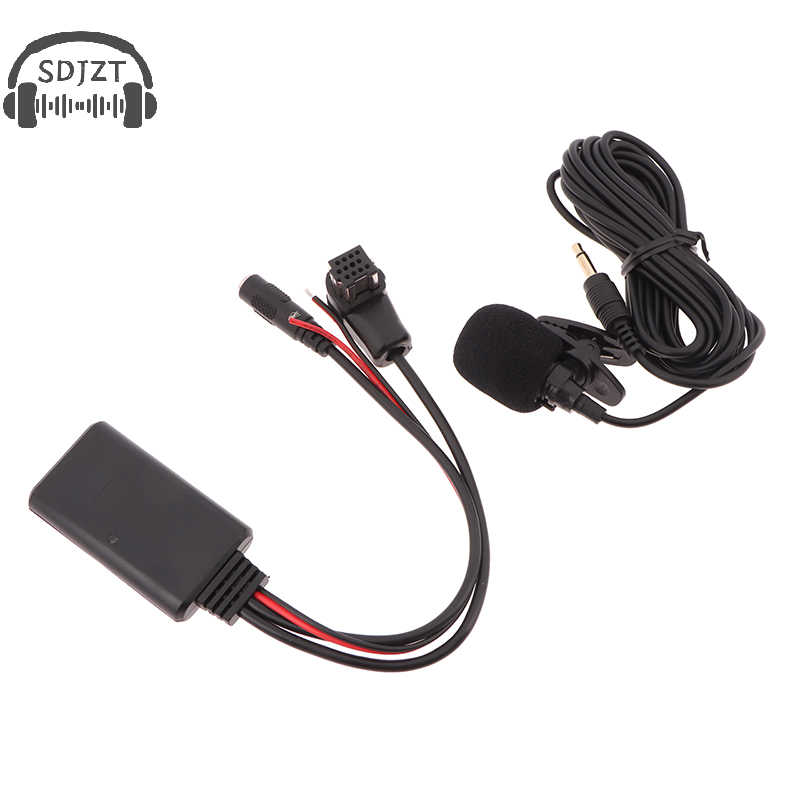 1Pc Car Bluetooth Audio Receiver+Microphone For Radio IP-BUS 12Pin Aux Receiver Adapter Bluetooth 5.0 Audio Aux-in Cable Adapter