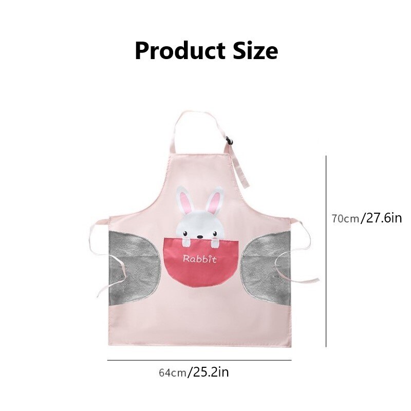 Keukenschort Cartoon Animal Print Waterdicht En Antifouling Olie Proof Bib Thuis Cleaning Tools Voor Mannen Vrouwen Bakken Accessoires