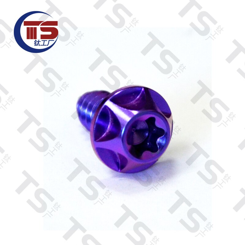 Ts Titanium Ti M4x15mm M6X15/20Mm Zelftappende Knop Torx Schroef Voor Motorfiets Auto (10Pcs): Black / M2*5 mm