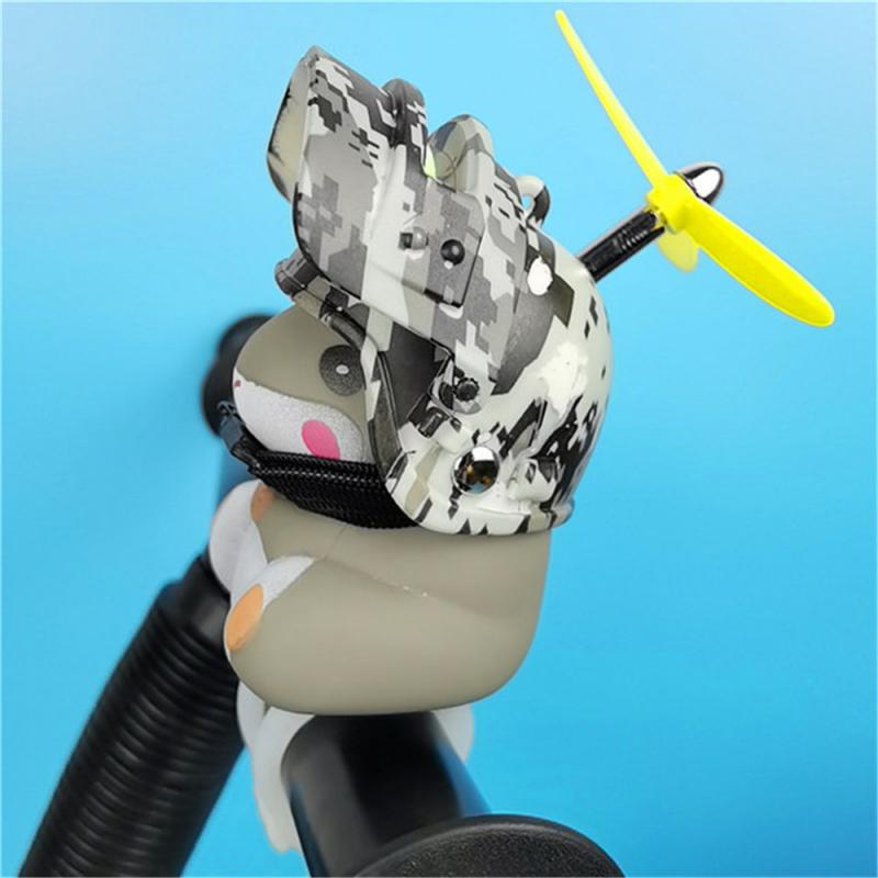 Creatieve Hamste Fiets Motor Veiligheid Bell Hoorn Turbo Front Bike Horn Fietsen Hamster Bel Waarschuwing Hoorn Accessoires Auto Ornament: 05 Camouflage