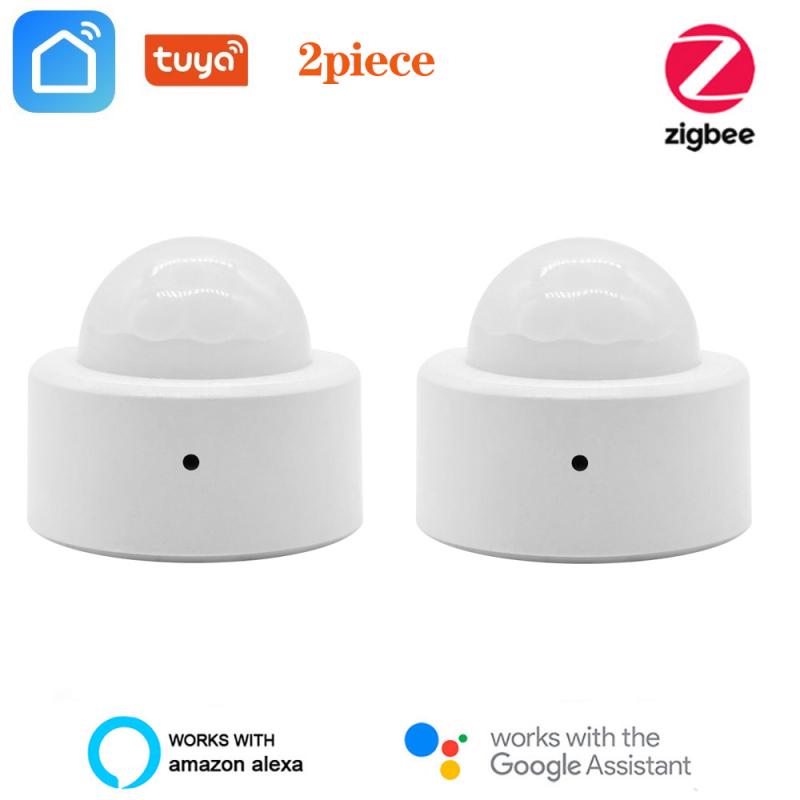 Tuya Zigbee3.0 Human Body Sensor Wireless Smart Body Movement Mini PIR Motion Sensor Home Automation Detector Alarm System: 2pieces