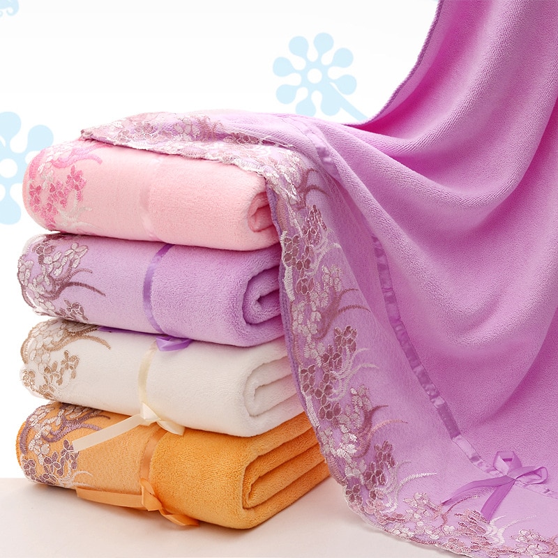 Ręczniki kąpielowe ręczniki dla dorosłych zestaw ręczników kąpielowych z mikrofibry koronki haftowane kreskówki miękkie chłonne dla dorosłych mężczyzn i kobiet ręczniki plażbyć winnym