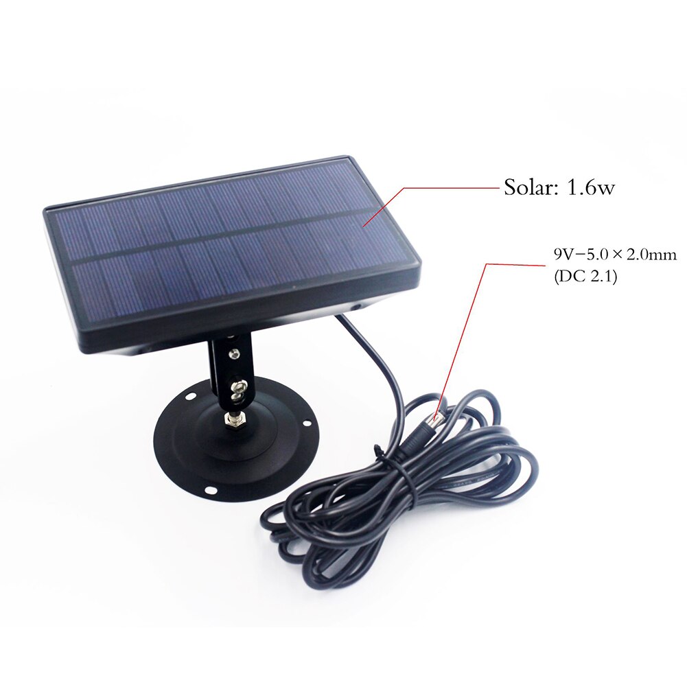 2400mAH 9V Solar Panel Trail Camera Power Supply Charger Battery for Suntek 9V HC700A HC801A HC700M HC550G HC800LTE Series