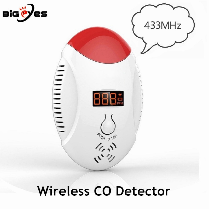 Wireless Co Detector 433mhz Wireless Carbon Monoxi Grandado 0990