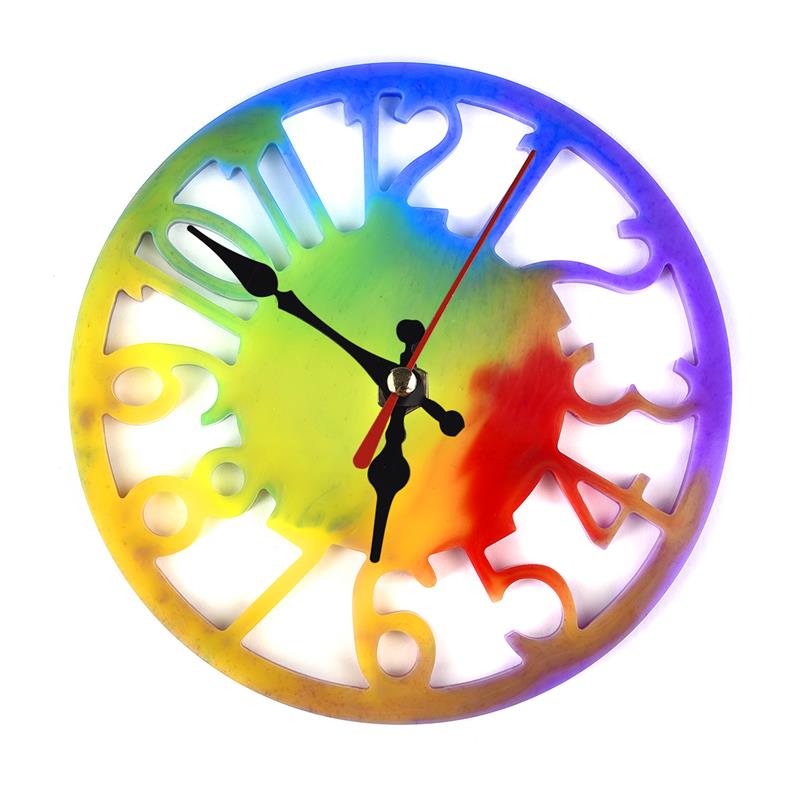 Moule en Silicone résine époxy moule pour horloge à faire soi-même Horoscope chiffres romains zodiaque horloge moules fabrication de bijoux outils de bijoux