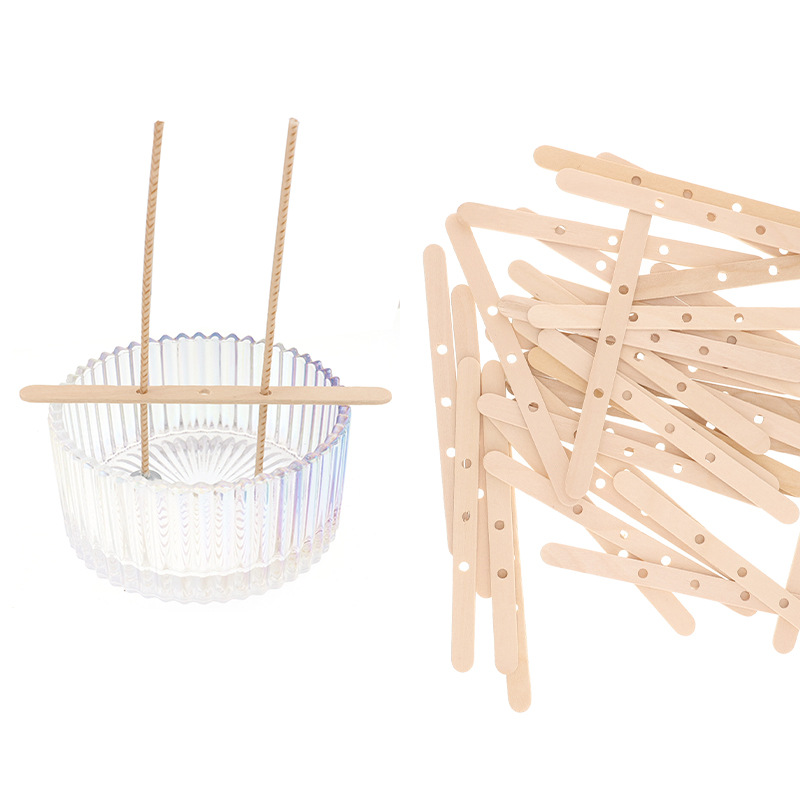 5/20/30 Stuks Met Gaten Houten Wax Core Houder Houten Stokken Lont Centreerapparaat Voor Diy Kaars levert Handwerk Craft Supplies