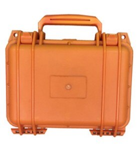 240*200*110mm Portable plastic tool case waterproof toolbox Moisture proof box Equipment instrument Safety box with sponge: Orange
