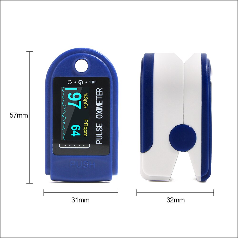 På lager fingerpulsoximeter blod iltmætning meter fingerspids pulsoximeter spo 2,  pr, pi monitor oximetro dedo oximeter