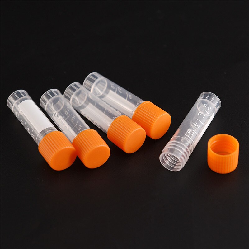 20pcs/lot 1.8ML PP Lab Analysis Freezing Tubes Graduation Centrifuge Tube Volume Vials Bottles With Screw Cap