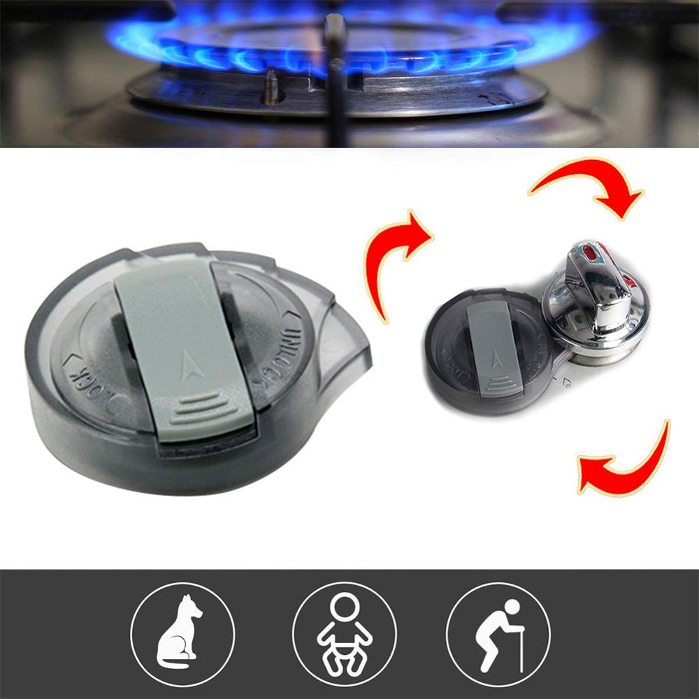 2PCS Child Safety Burner Knob Locks Stove Guard Oven Lock Heatproof Anti-break for Kids Elderly Pet