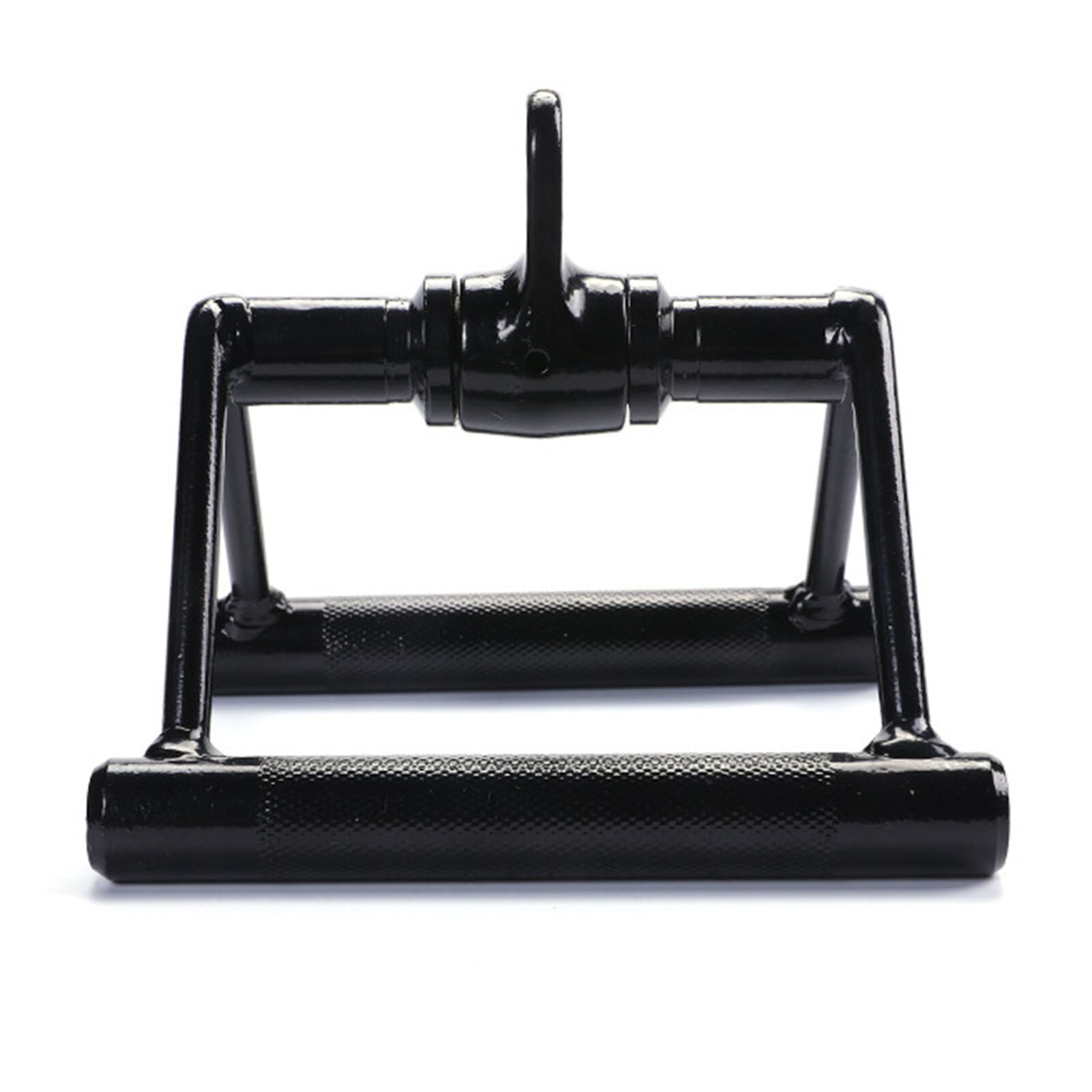 V Shaped Press Down Bar Cable Machine Handle Attachments Rotating Steel Rod Saddle Black Pull Rod Fitness Equipment Gym Tool