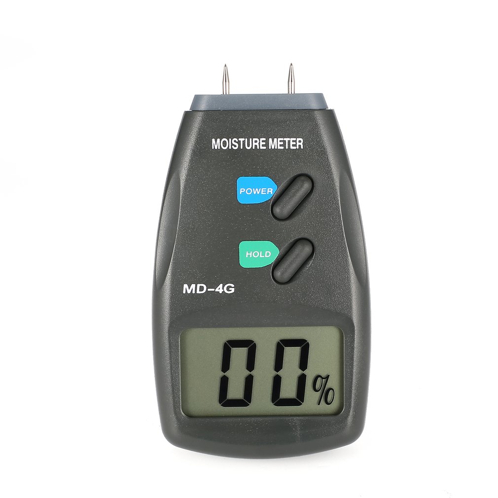 4 pinner digital lcd trefuktighet fuktighetsmåler analysator hygrometer tømmer fuktdetektor tester rekkevidde 5% - 40%