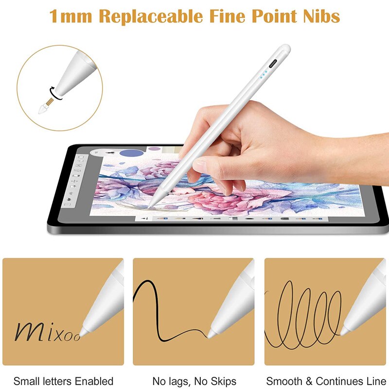 Apple Pencil Tablet Pen Active Stylus Pen For iPad Pro 11 12.9 10.5 9.7 Mini 5 Air Smart Touch Pen