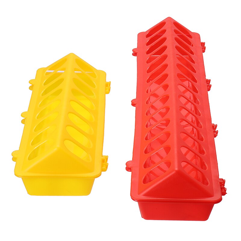 Foderautomat til kyllingetrug i plast til kyllingefjerkræfoderbakke til dueavl 30cm/50cm