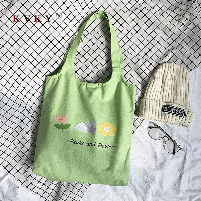 frauen Große Kapazität Leinwand Tote Tasche Stoff Baumwolle Tuch wiederverwendbar Einkaufstasche Frauen Strand Handtaschen Gedruckt Einkaufstaschen