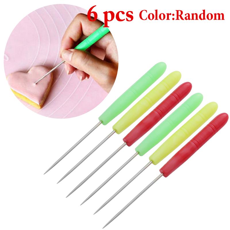 DIY Pan Baking Tool Metal Cake Plate Turntable Rotating Anti-skid Round Cake Stand Cake Decorating Rotary with 6 Scriber Needles