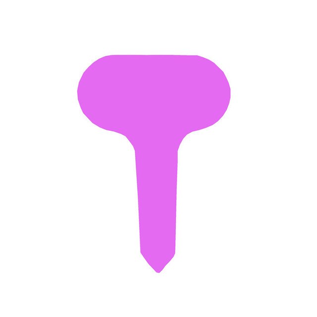 100Pcs Plant Labels 7 Colours Garden Stakes Markers Tags Waterproof Re-Usable Markers Flower Vegetables Potted Sign Stakes: Purple