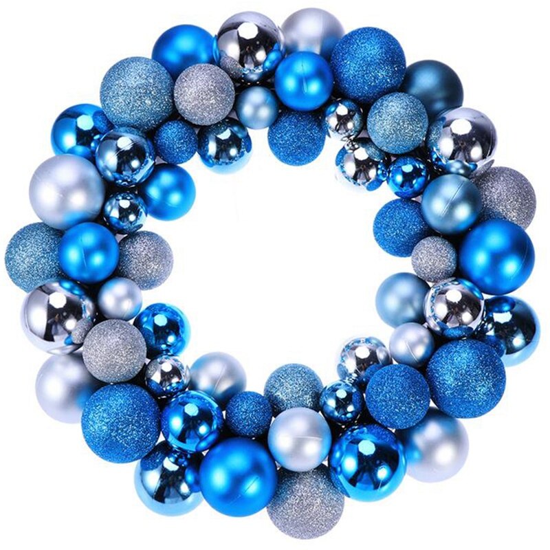 Jul boll krans vacker jul krans dörr vägg krans dekoration prydnad krans xmas dekor dörr: Default Title