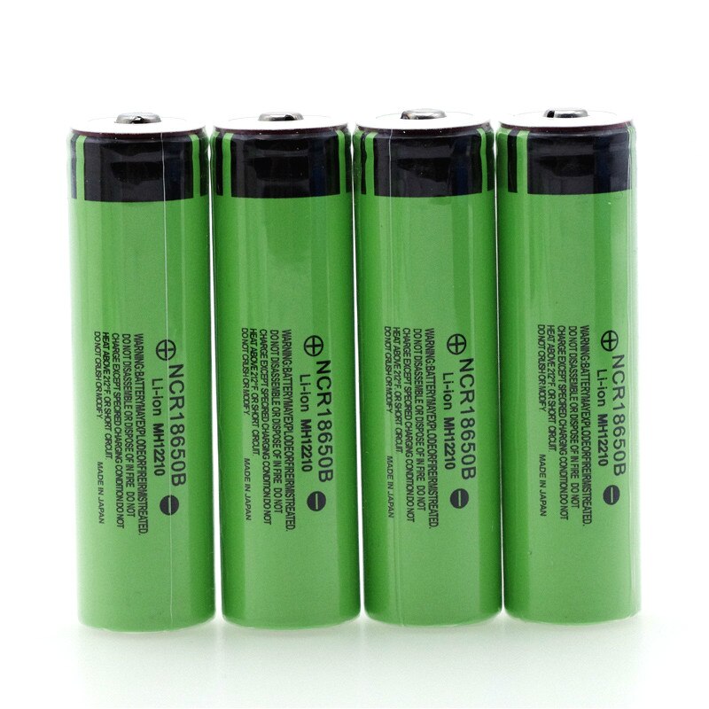 Original 18650 3.7 v 3400 mah Lithium Rechargeable Battery NCR18650B with Pointed(No PCB) For flashlight batteries