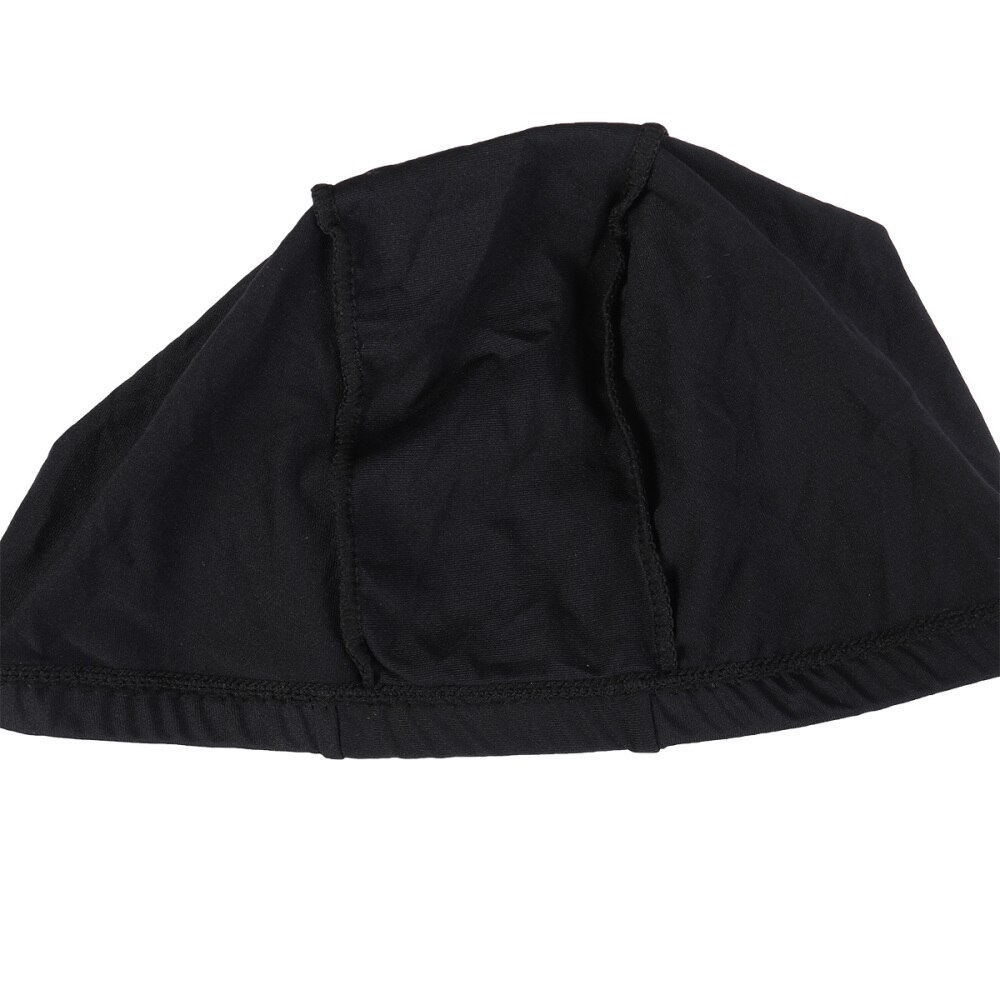 Soft Adult Swim Cap Polyester Cloth Fabric Bathing Cap Men and Women Swimming Hat Caps for Water Sports (Light Blue)