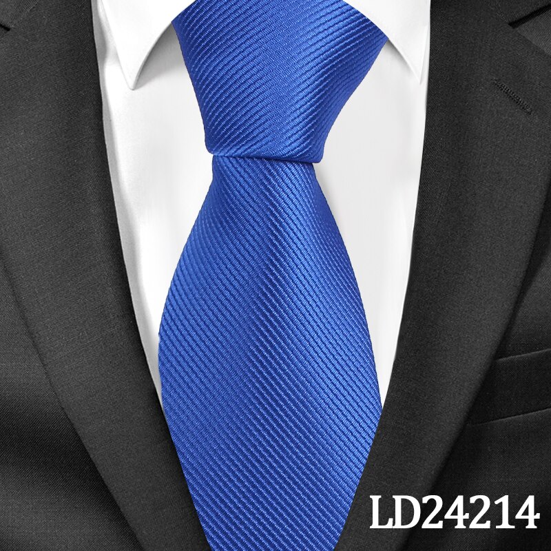 Klassiske solide slips til mænd afslappet halsslips gravatas slips corbatas 8cm brede brudgom slips til fest: Ld24214