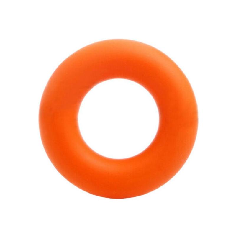 Silicone Grip Ring Grip Finger Force Trainer Hand-muscle Developer Silicone Grip Ring: orange