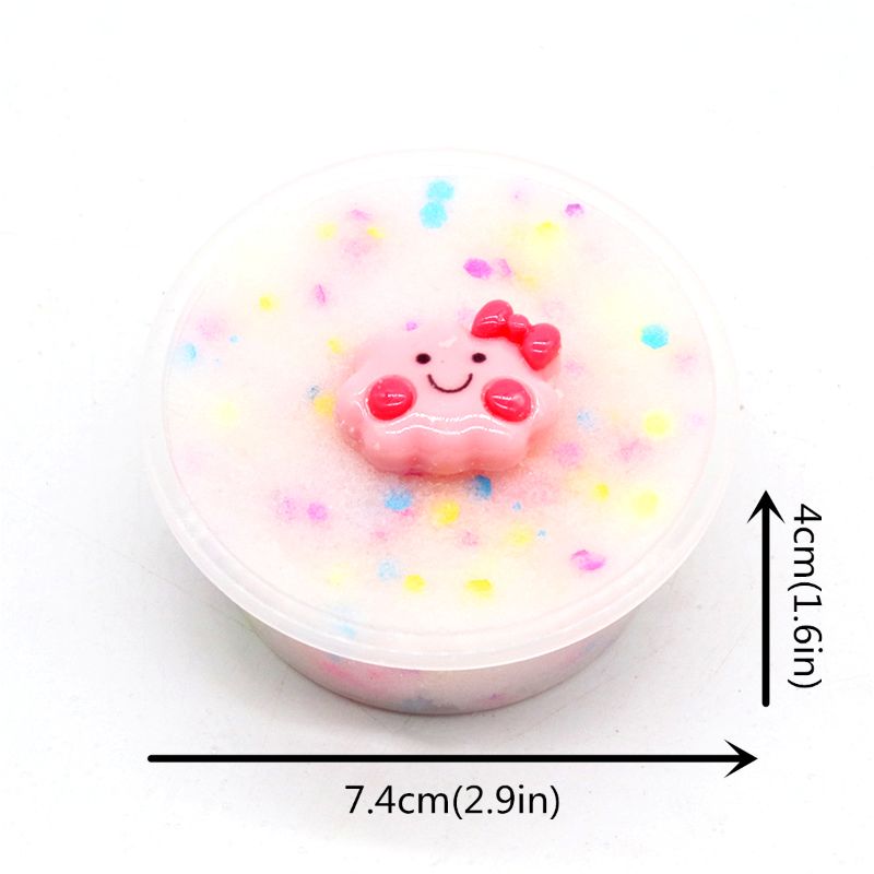 Glow In Dark Star Pluizige Foam Slime Klei Bal Levert Charms Slime Cloud Craft