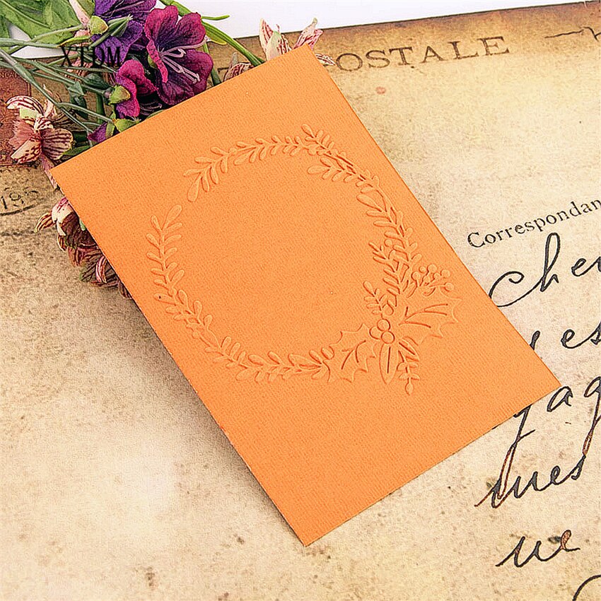 Easter plastic Easter wreath template craft card making paper card album wedding decoration Embossing folders