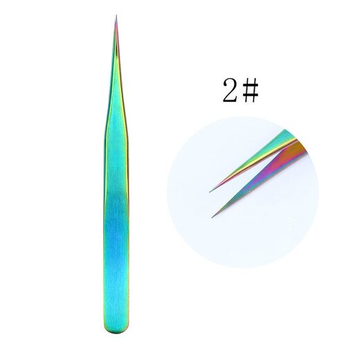 1PC Angled Slanted Eyebrow Tweezers Stainless Steel Face Hair Removal Eye Brow Trimmer Eyelash Clip Cosmetic Beauty Makeup Tool: 02
