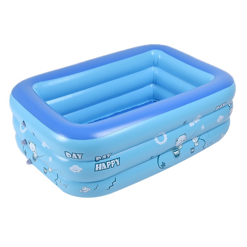 Baby oppustelig firkantet swimmingpool til børn børn 120cm 130cm størrelse bærbar udendørs bassin badekar husstand vandsport: 120 størrelse