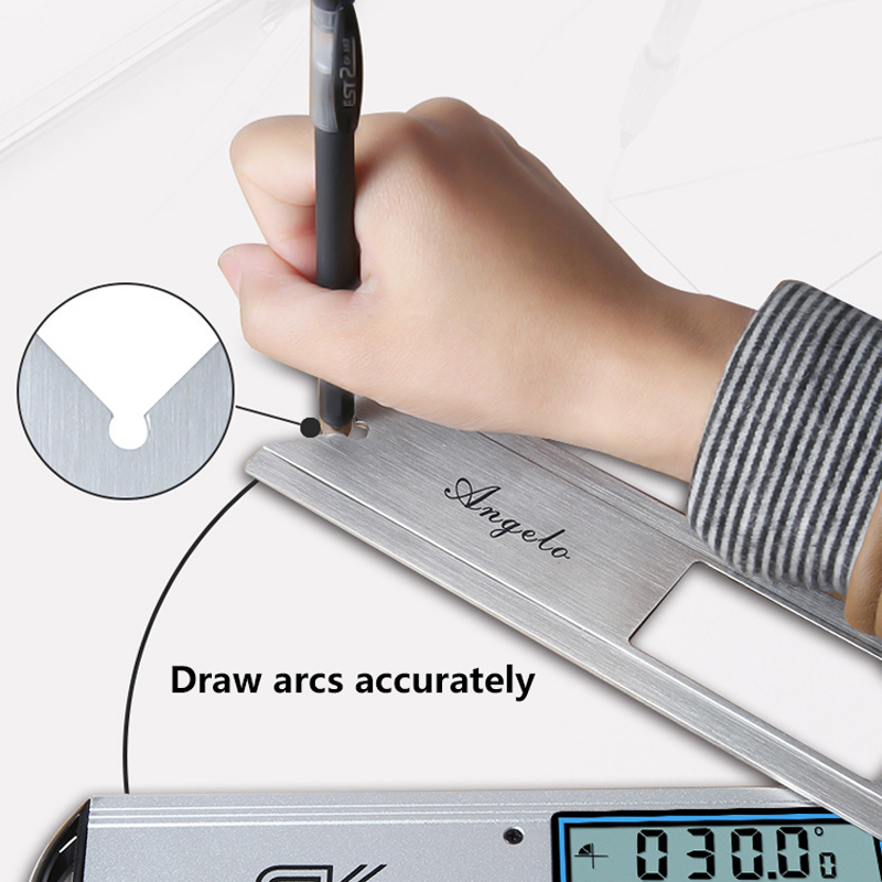 Multifunctional 25cm Digital Spirit Level High Precision Angle Measurer Electronic Protractor Inclinometer Bubble Angle Ruler