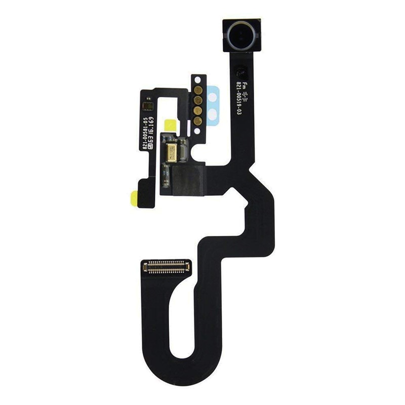 2 pièces/ensemble pour iPhone 7 7 p 8 8 Plus haut-parleur sonore + caméra frontale avec capteur lumière de proximité Microphone câble flexible