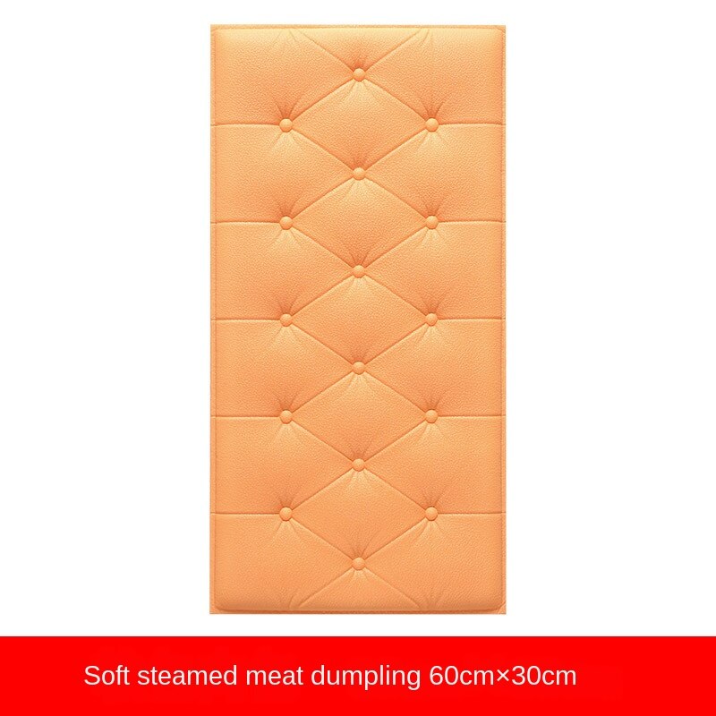 Self-adhesive 3D Wall Sticker on The Bedside Anti-collision Soft Package Wall Surrounding Thick Pad Waterproof Wall Panel: colour C