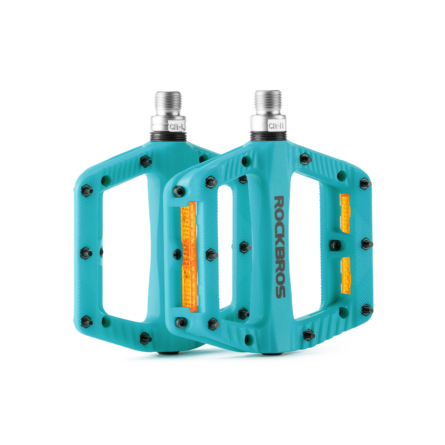 ROCKBROS pédales de vélo en Nylon pédales de vélo légères et durables pédales de vélo à roulement scellé pédales antidérapantes: YELLOW